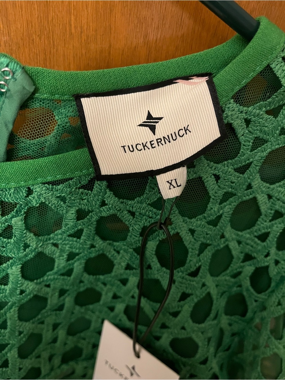 Tuckernuck Green Eyelet Mini Dress - Picture 3 of 3
